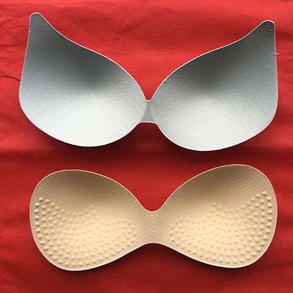 drop shape bra pad one piece